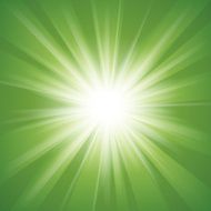 Green and white abstract magic light background