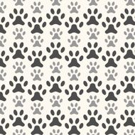 Seamless animal pattern of paw footprint N4