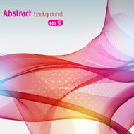 abstract pink red orange yellow waves background