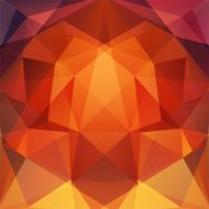 abstract background consisting of yellow orange brown triangles
