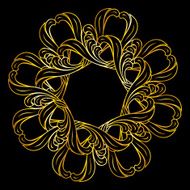 Golden floral pattern N13