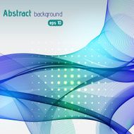 abstract colorful waves background blue green colors