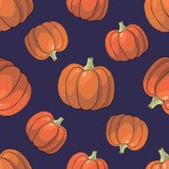 Pumpkin Background seamless pattern N4