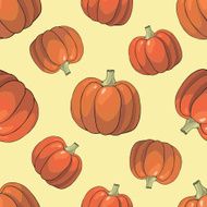 Pumpkin Background seamless pattern N6