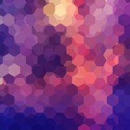 abstract background consisting of blue purple pink hexagons