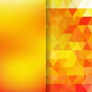 abstract background consisting of yellow orange triangles N6