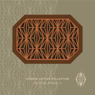 Chinese window tracery polygon frame 13 rhomb
