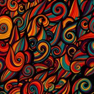 Curl abstract pattern with multicolored waves Vector illustration EPS N4