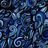 Curl abstract pattern with multicolored waves Vector illustration EPS N5