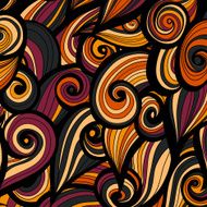 Curl abstract pattern with multicolored waves Vector illustration EPS N6