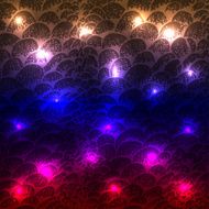 Abstract disco glowing set of background Vector illustration