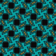 geometric pattern of squares and rhombuses
