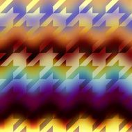 Houndstooths pattern on chevron blurred background