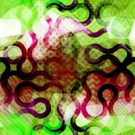 Abstract green geometric background N3