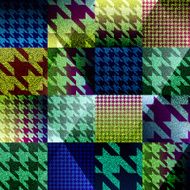 Abstract geometric hounds-tooths pattern