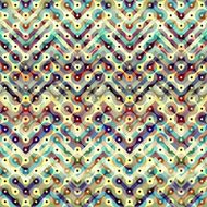 Abstract geometric pattern on chevron background