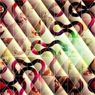 Abstract grunge geometric background