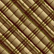Diagonal textured brown plaid
