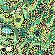 Abstract circles ethnic pattern