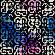 Black grunge ornamental background