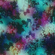 Grunge mosaic on blur background
