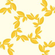 Golden Seamless Leaves Pattern