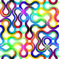 Rainbow colors geometric pattern on white background