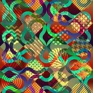 Geometric pattern on diagonal squares backgound