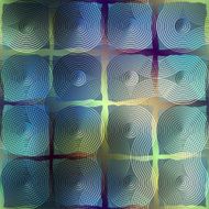 Abstract geometric pattern on blurred background
