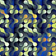 Abstract geometric pattern on blue background