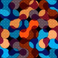Geometric pattern on black background