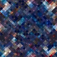 Diagonal geometric pattern with luminous elements
