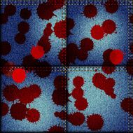 Patchwork of denim fabric N6