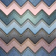 Patchwork of denim fabric N7