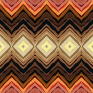 Symmetric chevrons in tribal style