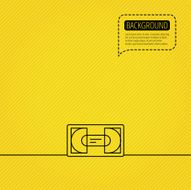 Video cassette icon VHS tape sign N2