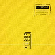 Remote control icon TV channels sign N8