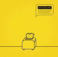 Toaster icon Sandwich machine sign N2