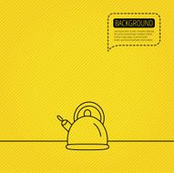 Teapot icon Kitchen kettle sign N5