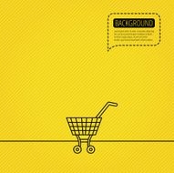 Shopping cart icon Market buying sign N10