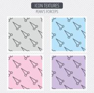 Pean forceps icon Medical surgery tool sign
