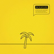 Palm tree icon Travel or vacation symbol N3