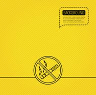 No smoking icon Stop smoke sign N2