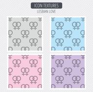 Lesbian love icon Homosexual sign N2