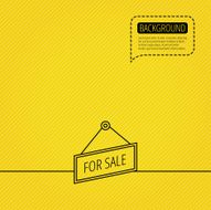 For sale icon Advertising banner tag sign N7