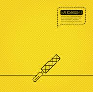 File tool icon Carpenter equipment sign N4