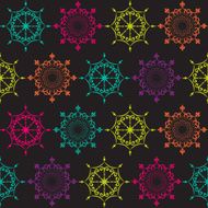 Abstract Beauty Christmas and New Year Seamless Background Vect