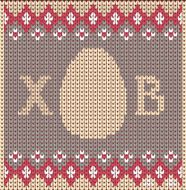 Happy easter knitted background N3