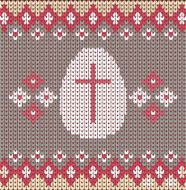 Happy easter knitted background N6