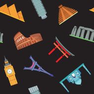 Famous sights pattern